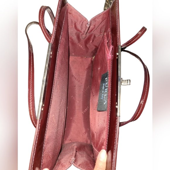 FURLA Bordeaux Shoulder Leather Bag - Picture 4 of 6
